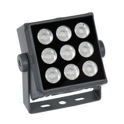 FLOODTINY 90369 Προβολέας Σποτ Wall Washer LED 27W 3105lm 3° DC 24V Αδιάβροχο IP65 Φυσικό Λευκό 4500K Dimmable - Bridgelux SMD Chip - Γκρι Ανθρακί - Μ13.8 x Π16.4 x Υ7cm - 3 Χρόνια Εγγύηση