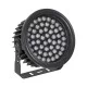 FLOOD-NEVA 90398 Προβολέας Σποτ Wall Washer LED 54W 4860lm 30° DC 24V Αδιάβροχο IP65 Θερμό Λευκό 3000K Dimmable - Μαύρο - Μ24.5 x Π24.5 x Υ14.7cm - 3 Χρόνια Εγγύηση