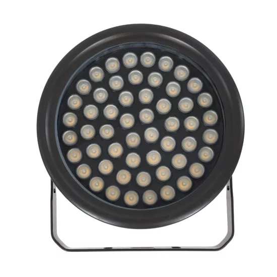 FLOOD-NEVA 90398 Προβολέας Σποτ Wall Washer LED 54W 4860lm 30° DC 24V Αδιάβροχο IP65 Θερμό Λευκό 3000K Dimmable - Μαύρο - Μ24.5 x Π24.5 x Υ14.7cm - 3 Χρόνια Εγγύηση