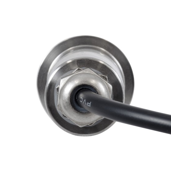 UNDERWATERDANI 90410 Υποβρύχιο Χωνευτό Σποτ για Σιντριβάνια/Πισίνες LED 1W 90lm 5° DC 24V Αδιάβροχο IP68 Θερμό Λευκό 2700K Dimmable - Bridgelux SMD Chip - Ανοξείδωτο Ατσάλι 304 - Μ3 x Π3 x Υ5cm / Q2.5cm - 3 Χρόνια Εγγύηση