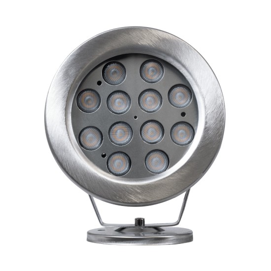 UNDERWATER-DENIS 90429 Υποβρύχιος Προβολέας Σποτ για Σιντριβάνια/Πισίνες LED 12W 1080lm 30° DC 24V Αδιάβροχο IP68 Θερμό Λευκό 2700K Dimmable - Ανοξείδωτο Ατσάλι 304 - Μ14.5 x Π7 x Υ17cm - 3 Χρόνια Εγγύηση