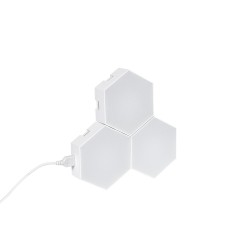 DIGIOCTA 90447 Σετ 3 Ψηφιακων LED RGB Φωτιστικών Κυψελών με Ψηφιακό Controller με WiFi Smart APP & Ασύρματο Χειριστήριο RF 2.4Ghz - LED SMD 5050 4.5W/Σετ 42PIXEL/Σετ 360lm/Σετ 120° DC 5V με USB 2.0 IP20 Πολύχρωμο RGB - Dimmable - Μ10.5 x Π10.5 x Υ3cm 