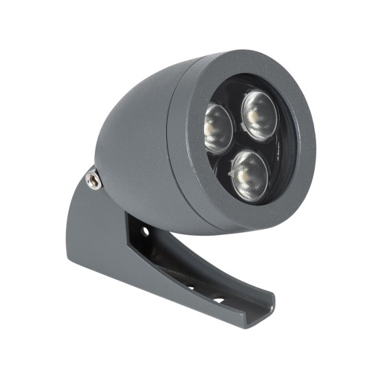 TREESPO 90465 Φωτιστικό Σποτ για Φυτά - Δέντρα LED 6W 660lm 15° DC 24V Αδιάβροχο IP65 Θερμό Λευκό 2700K Dimmable - Bridgelux SMD Chip - Γκρι Ανθρακί - Μ6.6 x Π9 x Υ12cm - 3 Χρόνια Εγγύηση