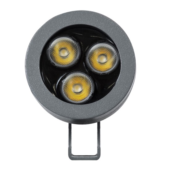 TREESPO 90465 Φωτιστικό Σποτ για Φυτά - Δέντρα LED 6W 660lm 15° DC 24V Αδιάβροχο IP65 Θερμό Λευκό 2700K Dimmable - Bridgelux SMD Chip - Γκρι Ανθρακί - Μ6.6 x Π9 x Υ12cm - 3 Χρόνια Εγγύηση