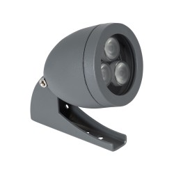 TREESPO 90467 Φωτιστικό Σποτ για Φυτά - Δέντρα LED 6W 630lm 15° DC 24V Αδιάβροχο IP67 Πολύχρωμο RGBW Dimmable DMX512 - Bridgelux SMD Chip - Γκρι Ανθρακί - Μ6.6 x Π9 x Υ12cm - 3 Χρόνια Εγγύηση