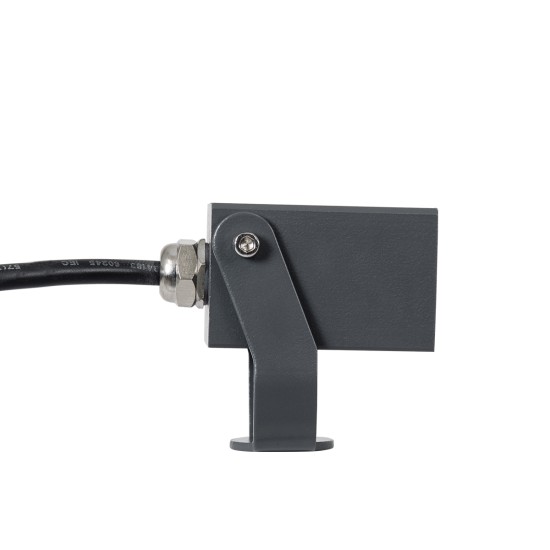 TREEMARO 90472 Φωτιστικό Σποτ για Φυτά - Δέντρα LED 3W 330lm 8° DC 24V Αδιάβροχο IP67 Θερμό Λευκό 2700K Dimmable - Bridgelux SMD Chip - Γκρι Ανθρακί - Μ3.5 x Π6.4 x Υ10cm - 3 Χρόνια Εγγύηση