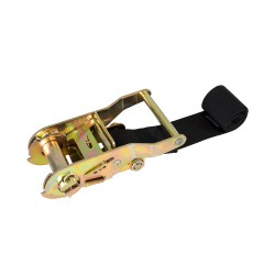 TREEBASE 90477 Ιμάντας με Καστάνια για Τοποθέτηση Φωτιστικών Σποτ σε κορμό Φυτών & Δέντρων - Μαύρο & Χρυσό - Μ50 x Π7.5 x Υ5cm