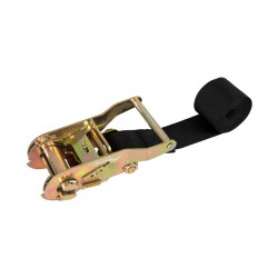 TREEBASE 90479 Ιμάντας με Καστάνια για Τοποθέτηση Φωτιστικών Σποτ σε κορμό Φυτών & Δέντρων - Μαύρο & Χρυσό - Μ150 x Π7.5 x Υ5cm