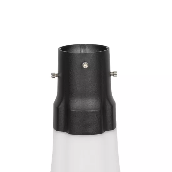 Globostar® SQUARE 90504 Φωτιστικό Κεφαλής Post Top Πλατείας/Πάρκου/Κήπου LED 25W 1000lm με Ανιχνευτή Κίνησης και Αισθητήρα Νυχτός IP65 Ψυχρό Λευκό 6000K - 2 Χρόνια Εγγύηση