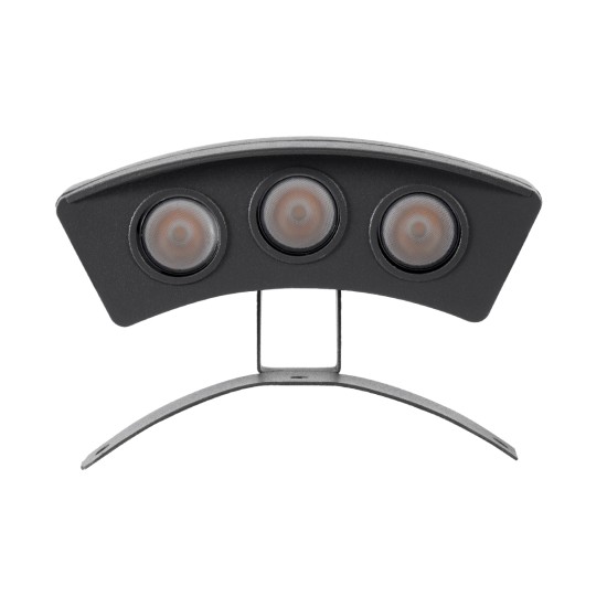 TREEPLANTE 90515 Κυρτή Μπάρα Φωτισμού Wall Washer για Φυτά - Δέντρα LED 3W 330lm 15° DC 24V Αδιάβροχο IP67 Θερμό Λευκό 2700K Dimmable - Bridgelux SMD Chip - Γκρι Ανθρακί - Μ11 x Π3 x Υ8.2cm - 3 Χρόνια Εγγύηση