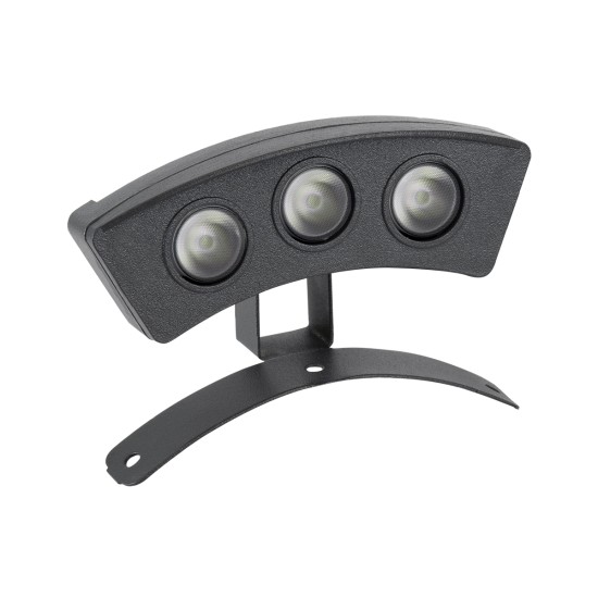 TREEPLANTE 90517 Κυρτή Μπάρα Φωτισμού Wall Washer για Φυτά - Δέντρα LED 3W 255lm 15° DC 24V Αδιάβροχο IP67 Πράσινο Dimmable - Bridgelux SMD Chip - Γκρι Ανθρακί - Μ11 x Π3 x Υ8.2cm - 3 Χρόνια Εγγύηση