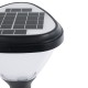 SOLARMIS 90521 LED Solar Bollard Light Κολωνάκι Κήπου Εξωτερικού Χώρου 10W 180lm 120° με Ενσωματωμένο Φωτοβολταϊκό Panel 6V 5W & Επαναφορτιζόμενη Μπαταρία Li-ion 3.2V 6000mAh με Αισθητήρα Ημέρας-Νύχτας - Αδιάβροχο IP65 Φ26 x Υ60cm Ψυχρό Λευκό 6000K - 