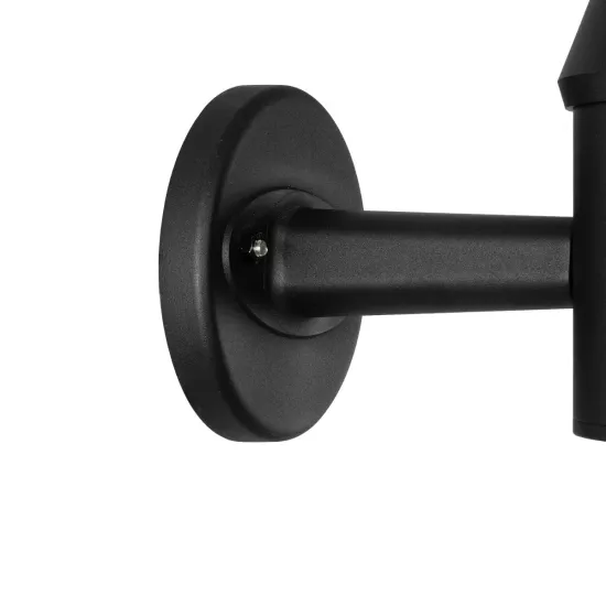 SOLARTIS 90527 Φωτιστικό Κολωνάκι Κήπου LED 10W 1000lm 180° με Ενσωματωμένο Φωτοβολταϊκό Panel 6V 5W & Επαναφορτιζόμενη Μπαταρία Li-ion 3.2V 6000mAh με Αισθητήρα Ημέρας-Νύχτας Αδιάβροχο IP65 Ψυχρό Λευκό 6000K - Sanan SMD Chip - Μαύρο - Μ26 x Π26 x Υ37