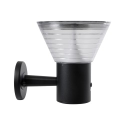 VEGGIE 90530 Φωτιστικό Κολωνάκι Κήπου LED 10W 330lm 120° με Ενσωματωμένο Φωτοβολταϊκό Panel 6V 2W & Επαναφορτιζόμενη Μπαταρία Li-ion 3.2V 1800mAh με Αισθητήρα Ημέρας-Νύχτας Αδιάβροχο IP65 Ψυχρό Λευκό 6000K - Γκρι Ανθρακί - Μ23 x Π30 x Υ25cm - 2 Χρόνια