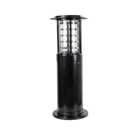 SOLARMIS 90536 LED Solar Bollard Light Κολωνάκι Κήπου Εξωτερικού Χώρου 10W 180lm 120° με Ενσωματωμένο Φωτοβολταϊκό Panel 6V 5W & Επαναφορτιζόμενη Μπαταρία Li-ion 3.2V 6000mAh με Αισθητήρα Ημέρας-Νύχτας - Αδιάβροχο IP65 Φ22 x Υ59cm CCT Ψυχρό-Φυσικό-Θερ