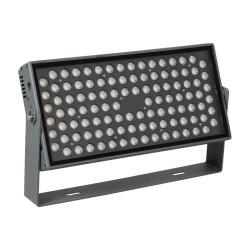 FLOODZANA 90558 Προβολέας Σποτ Wall Washer LED 100W 9000lm 30° DC 24V Αδιάβροχο IP65 Θερμό Λευκό 2700K Dimmable - Bridgelux SMD Chip - Γκρι Ανθρακί - Μ45.5 x Π28 x Υ10cm - 3 Χρόνια Εγγύηση