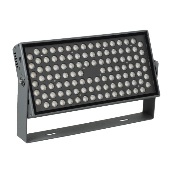 FLOOD-ZANA 90558 Προβολέας Wall Washer για Φωτισμό Κτιρίων LED 100W 9000lm 30° DC 24V Αδιάβροχο IP65 Μ45.5 x Π28 x Υ10cm Θερμό Λευκό 2700K - Γκρι Ανθρακί - 3 Years Warranty