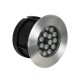 UNDERGROUND-SINA 90573 Χωνευτό Φωτιστικό Σποτ Δαπέδου LED 18W 1530lm 15° DC 24V Αδιάβροχο IP68 Φ20 x Υ11cm RGBW DMX512 - Ανοξείδωτο Ατσάλι - 3 Χρόνια Εγγύηση