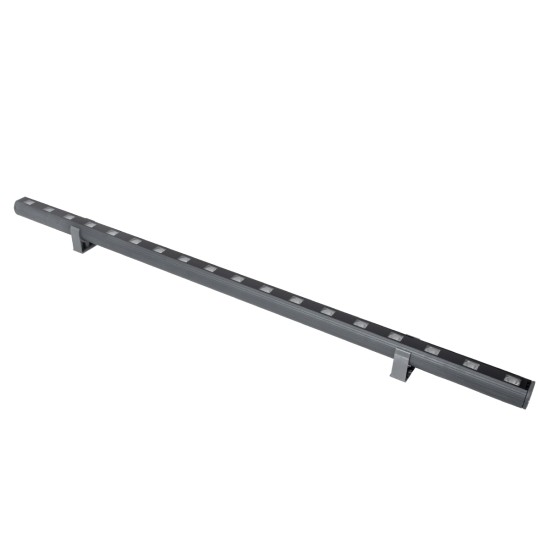 WASHERPANDA 90579 Μπάρα Φωτισμού Wall Washer LED 18W 1980lm 15° DC 24V Αδιάβροχο IP67 Θερμό Λευκό 2700K Dimmable - Bridgelux SMD Chip - Γκρι Ανθρακί - Μ100 x Π4 x Υ3.5cm - 3 Χρόνια Εγγύηση