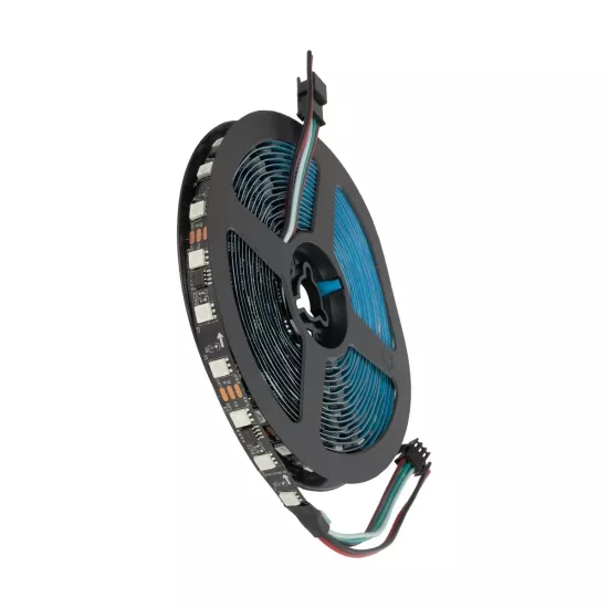 DIGIPRO 90589 Ψηφιακή Pixel Addressable Ταινία LED 14.4W/m 864lm/m 120° DC 12V IP20 60 x SMD5050 Chip/m 20 x Pixel/m Πολύχρωμο RGB Dimmable SPI/TTL Protocol IC WS2811/UCS16703 - Sanan SMD Chip - Μ500 x Π1 x Υ0.2cm - Ρολό 5 Μέτρων - 5 Χρόνια Εγγύηση