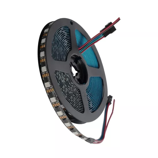 DIGIPRO 90604 Ψηφιακή Pixel Addressable Ταινία LED 14.4W/m 864lm/m 120° DC 12V IP20 60 x SMD5050 Chip/m 60 x Pixel/m Πολύχρωμο RGB Dimmable SPI/TTL Protocol IC TM1812 - Sanan SMD Chip - Μ500 x Π1 x Υ0.2cm - Ρολό 5 Μέτρων - 5 Χρόνια Εγγύηση