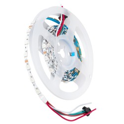 DIGIPRO 90606 Ψηφιακή Pixel Addressable Ταινία LED 14.4W/m 864lm/m 120° DC 5V IP20 60 x SMD5050 Chip/m 20 x Pixel/m Πολύχρωμο RGB Dimmable SPI/TTL Protocol IC WS2812/SK6812 - Sanan SMD Chip - Μ200 x Π0.6 x Υ0.2cm - Ρολό 2 Μέτρων - 5 Χρόνια Εγγύηση