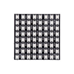 DIGIPLATE 90607 Ψηφιακή Pixel Addressable Πλακέτα LED 15.3W 918lm 120° DC 5V IP20 64 x SMD5050 Chip 64 x Pixel Πολύχρωμο RGB Dimmable SPI/TTL Protocol IC WS2812/SK6812 - Sanan SMD Chip - Μ8 x Π8 x Υ0.2cm - 5 Χρόνια Εγγύηση