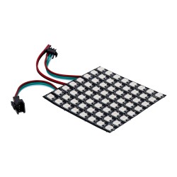DIGIPLATE 90607 Ψηφιακή Pixel Addressable Πλακέτα LED 15.3W 918lm 120° DC 5V IP20 64 x SMD5050 Chip 64 x Pixel Πολύχρωμο RGB Dimmable SPI/TTL Protocol IC WS2812/SK6812 - Sanan SMD Chip - Μ8 x Π8 x Υ0.2cm - 5 Χρόνια Εγγύηση