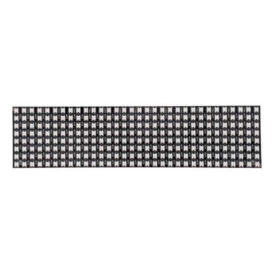 90609 Digital Pixel Addressable Plate - Ψηφιακή Πλακέτα LED SMD 5050 61W/m 256LED/unit 256PIXEL/unit SPI/TTL Protocol IC WS2812/SK6812 4880lm/unit 120° DC 5V IP20 RGB - Μαύρο Σώμα - Μ320 x Π80 x Υ2mm - 5 Χρόνια Εγγύηση