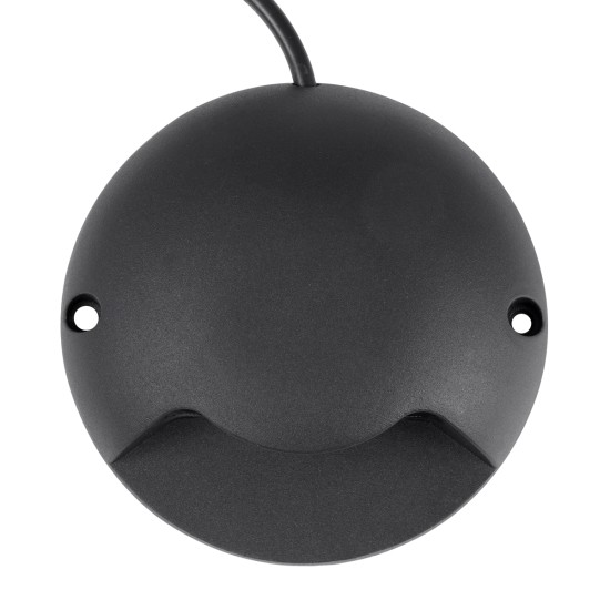 STEPLUNA 90617 Φωτιστικό Σκαλοπατιού / Διαδρόμου LED 3W 345lm 10° DC 24V Αδιάβροχο IP65 Φυσικό Λευκό 4500K Dimmable - Bridgelux SMD Chip - Μαύρο Ματ - Μ12 x Π12 x Υ3cm - 3 Χρόνια Εγγύηση