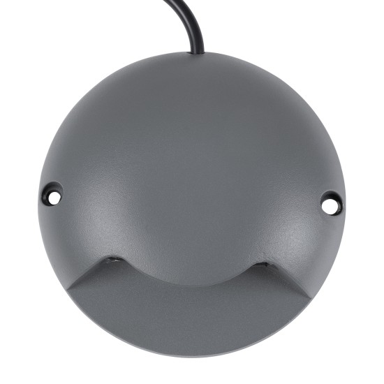 STEPLUNA 90623 Φωτιστικό Σκαλοπατιού / Διαδρόμου LED 3W 345lm 10° DC 24V Αδιάβροχο IP65 Φυσικό Λευκό 4500K Dimmable - Bridgelux SMD Chip - Γκρι Ανθρακί - Μ12 x Π12 x Υ3cm - 3 Χρόνια Εγγύηση