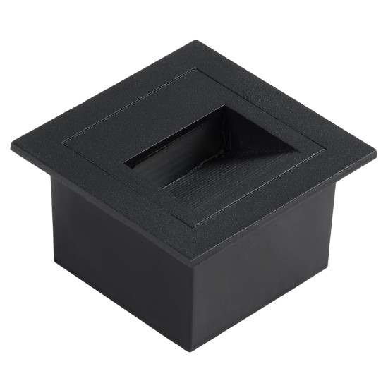 STEP-MINA 90625 Χωνευτό Αρχιτεκτονικό Φωτιστικό Διαδρόμου/Σκαλοπατιού LED 3W 330lm 30° DC 24V Αδιάβροχο IP65 Θερμό Λευκό 2700K Dimmable - Μαύρο - Μ8.3 x Π8.3 x Υ5cm / Q6.6cm - 3 Χρόνια Εγγύηση