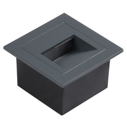 STEP-MINA 90627 Χωνευτό Αρχιτεκτονικό Φωτιστικό Διαδρόμου/Σκαλοπατιού LED 3W 330lm 30° DC 24V Αδιάβροχο IP65 Θερμό Λευκό 2700K Dimmable - Γκρι Ανθρακί - Μ8.3 x Π8.3 x Υ5cm / Μ6.6 x Π6.6cm - 3 Χρόνια Εγγύηση