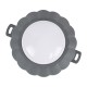 WALLLIGHT-MONA 90628 Φωτιστικό Τοίχου - Απλίκα Point Light LED 6W 660lm 360° DC 24V Αδιάβροχο IP65 Φ11 x Υ6.5cm Θερμό Λευκό 3000K - Γκρι Ανθρακί - 3 Years Warranty