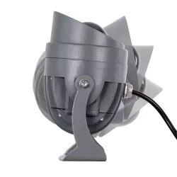 SPOTXENIA 90632 Σποτ Φωτισμου με Αντιθαμβωτική Γρίλια LED 16W 1760lm 3° DC 24V Αδιάβροχο IP65 Θερμό Λευκό 2700K Dimmable - Bridgelux COB Chip - Γκρι Ανθρακί - Μ9 x Π9 x Υ12cm - 3 Χρόνια Εγγύηση