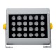 FLOOD-HENA 90638 Προβολέας Wall Washer για Φωτισμό Κτιρίων LED 24W 2160lm 30° AC 220-240V Αδιάβροχο IP65 Μ22.5 x Π6 x Υ16.5cm Θερμό Λευκό 3000K - Ασημί - 3 Years Warranty