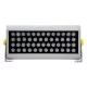 FLOOD-HENA 90640 Προβολέας Σποτ Wall Washer LED 48W 4320lm 30° AC 220-240V Αδιάβροχο IP65 Θερμό Λευκό 3000K - Ασημί - Μ39 x Π6 x Υ17cm - 3 Χρόνια Εγγύηση