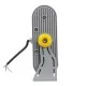 FLOOD-HENA 90640 Προβολέας Σποτ Wall Washer LED 48W 4320lm 30° AC 220-240V Αδιάβροχο IP65 Θερμό Λευκό 3000K - Ασημί - Μ39 x Π6 x Υ17cm - 3 Χρόνια Εγγύηση