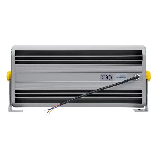 FLOOD-HENA 90640 Προβολέας Σποτ Wall Washer LED 48W 4320lm 30° AC 220-240V Αδιάβροχο IP65 Θερμό Λευκό 3000K - Ασημί - Μ39 x Π6 x Υ17cm - 3 Χρόνια Εγγύηση