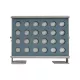 FLOODHENO 999-0264 Προβολέας Σποτ Wall Washer LED 36W 2880lm 30° DC 24V Αδιάβροχο IP65 Πολύχρωμο RGB Dimmable DMX512 - Bridgelux SMD Chip - Γκρι - Μ22 x Π11 x Υ16.5cm - 3 Χρόνια Εγγύηση