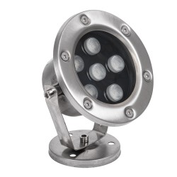 UNDERWATER-DINA 90676 Υποβρύχιος Προβολέας Σποτ για Σιντριβάνια/Πισίνες LED 6W 660lm 30° DC 24V Αδιάβροχο IP68 Θερμό Λευκό 2700K Dimmable - Ανοξείδωτο Ατσάλι 304 - Μ12 x Π12 x Υ14cm - 3 Χρόνια Εγγύηση