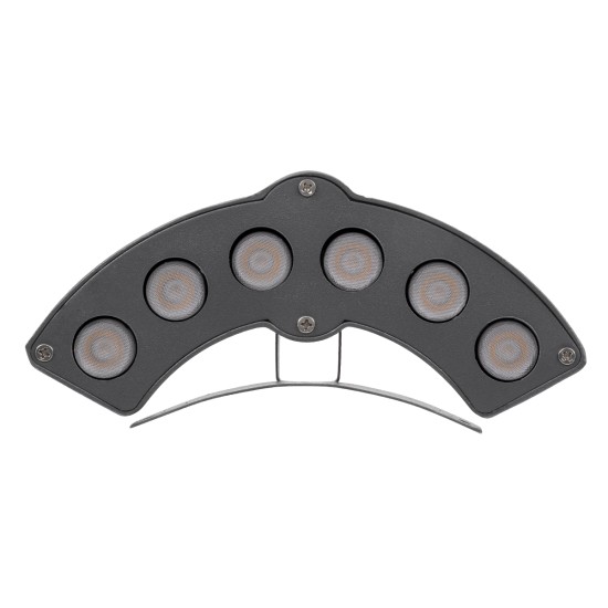 TREEGINA 90679 Κυρτή Μπάρα Φωτισμού Wall Washer για Φυτά - Δέντρα LED 6W 660lm 30° DC 24V Αδιάβροχο IP65 Θερμό Λευκό 2700K Dimmable - Bridgelux SMD Chip - Γκρι Ανθρακί - Μ18 x Π3.5 x Υ7cm - 3 Χρόνια Εγγύηση