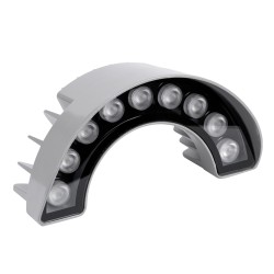 TREEWINA 90680 Κυρτή Μπάρα Φωτισμού Wall Washer για Φυτά - Δέντρα LED 9W 990lm 30° DC 24V Αδιάβροχο IP65 Θερμό Λευκό 2700K Dimmable - Bridgelux SMD Chip - Γκρι Ανθρακί - Μ20.5 x Π5.5 x Υ11cm - 3 Χρόνια Εγγύηση