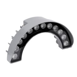 TREEWINA 90681 Κυρτή Μπάρα Φωτισμού Wall Washer για Φυτά - Δέντρα LED 12W 1320lm 30° DC 24V Αδιάβροχο IP65 Θερμό Λευκό 2700K Dimmable - Bridgelux SMD Chip - Γκρι Ανθρακί - Μ23.5 x Π7.5 x Υ12cm - 3 Χρόνια Εγγύηση