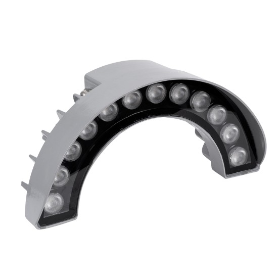 TREEWINA 90681 Κυρτή Μπάρα Φωτισμού Wall Washer για Φυτά - Δέντρα LED 12W 1320lm 30° DC 24V Αδιάβροχο IP65 Θερμό Λευκό 2700K Dimmable - Bridgelux SMD Chip - Γκρι Ανθρακί - Μ23.5 x Π7.5 x Υ12cm - 3 Χρόνια Εγγύηση