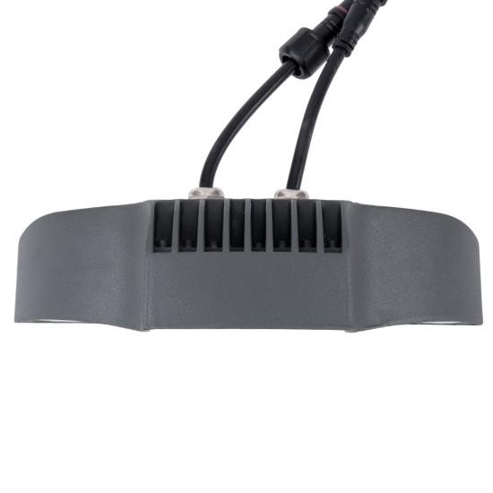 TREEPINA 90682 Κυρτή Μπάρα Φωτισμού Wall Washer για Φυτά - Δέντρα LED 9W 990lm 30° DC 24V Αδιάβροχο IP65 Θερμό Λευκό 2700K Dimmable - Bridgelux SMD Chip - Γκρι Ανθρακί - Μ20.5 x Π5.5 x Υ12cm - 3 Χρόνια Εγγύηση