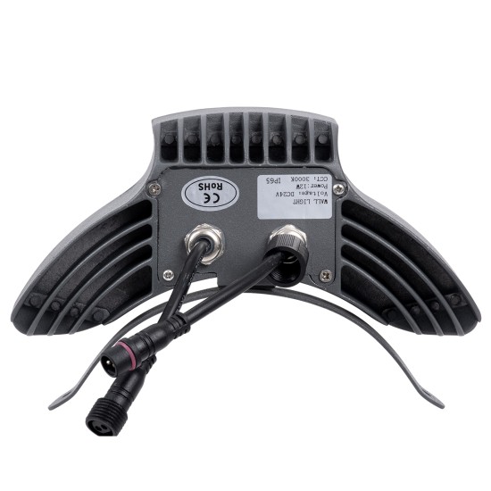 TREEPINA 90683 Κυρτή Μπάρα Φωτισμού Wall Washer για Φυτά - Δέντρα LED 12W 1320lm 30° DC 24V Αδιάβροχο IP65 Θερμό Λευκό 2700K Dimmable - Bridgelux SMD Chip - Γκρι Ανθρακί - Μ20.5 x Π5.5 x Υ12cm - 3 Χρόνια Εγγύηση