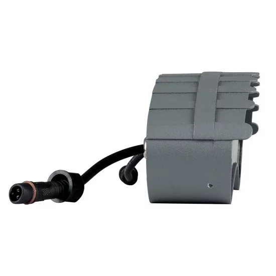 TREELIGHT-KINA 90685 Κυρτή Μπάρα Φωτισμού Wall Washer με Αντιθαμβωτική Γρίλια Ειδική για Φυτά - Δέντρα LED 18W 1710lm 30° DC 24V Αδιάβροχο IP65 Μ25 x Π6.5 x Υ6cm Φυσικό Λευκό 4500K - Γκρι Ανθρακί - 3 Years Warranty
