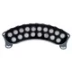 TREELIGHT-KINA 90685 Κυρτή Μπάρα Φωτισμού Wall Washer με Αντιθαμβωτική Γρίλια Ειδική για Φυτά - Δέντρα LED 18W 1710lm 30° DC 24V Αδιάβροχο IP65 Μ25 x Π6.5 x Υ6cm Φυσικό Λευκό 4500K - Γκρι Ανθρακί - 3 Years Warranty