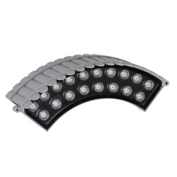 TREEJINA 90690 Κυρτή Μπάρα Φωτισμού Wall Washer για Φυτά - Δέντρα LED 18W 1620lm 10° DC 24V Αδιάβροχο IP67 Θερμό Λευκό 2700K Dimmable - Bridgelux SMD Chip - Γκρι Ανθρακί - Μ29 x Π11 x Υ10.5cm - 3 Χρόνια Εγγύηση